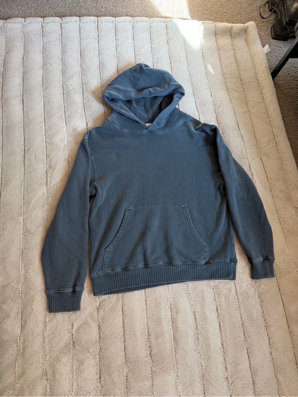 Elwood Hooded Sweatshirt, Vintage Blue, Size Small